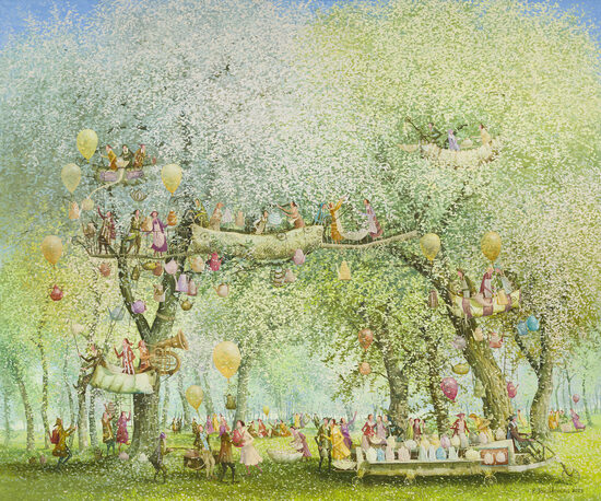 White tea garden